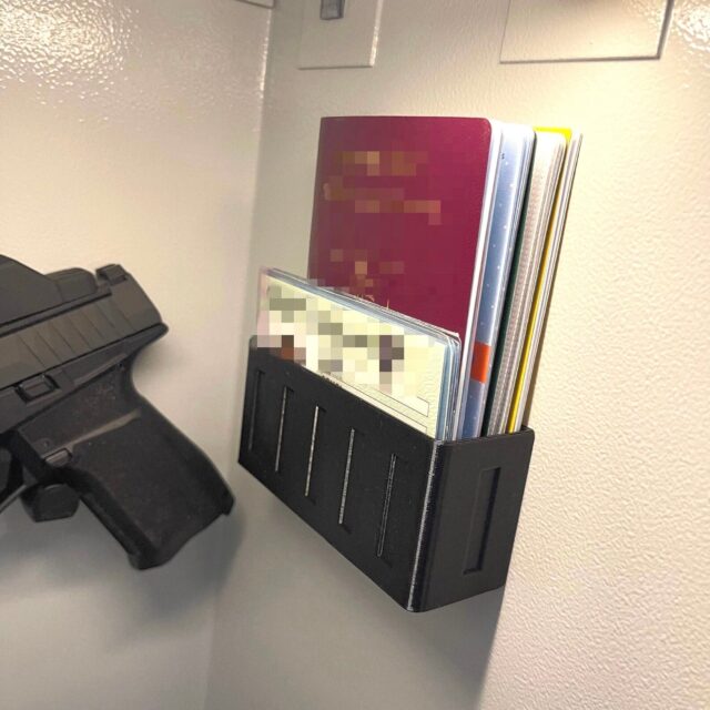 Passport and ID Tray Organizer for Gun Storage Cabinet